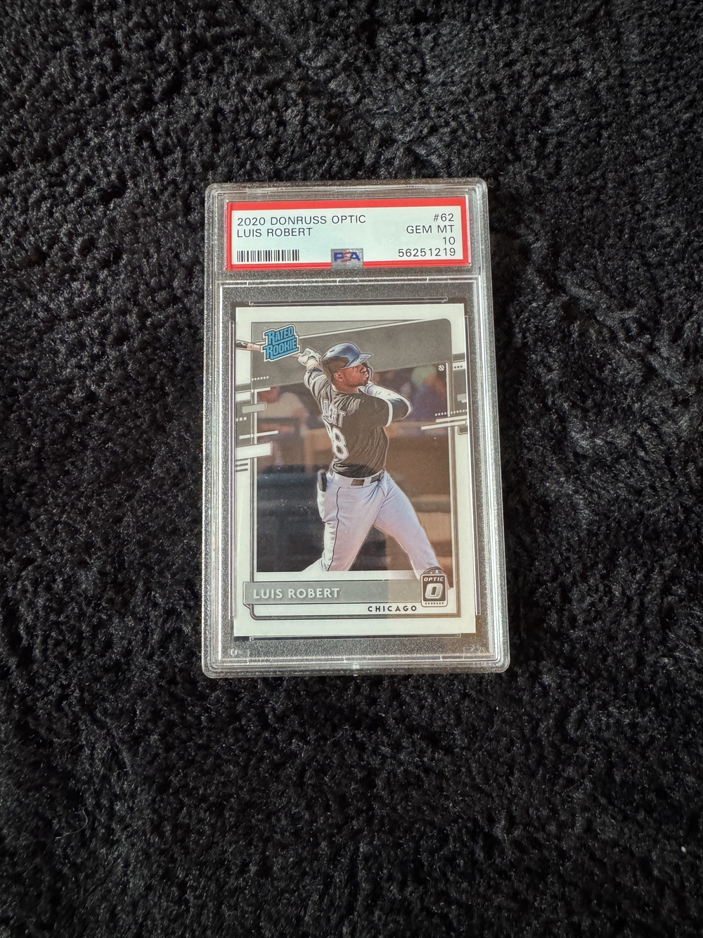 2020 Donruss Optic Luis Robert Rated Rookie Card- PSA 10 Graded Gem Mint